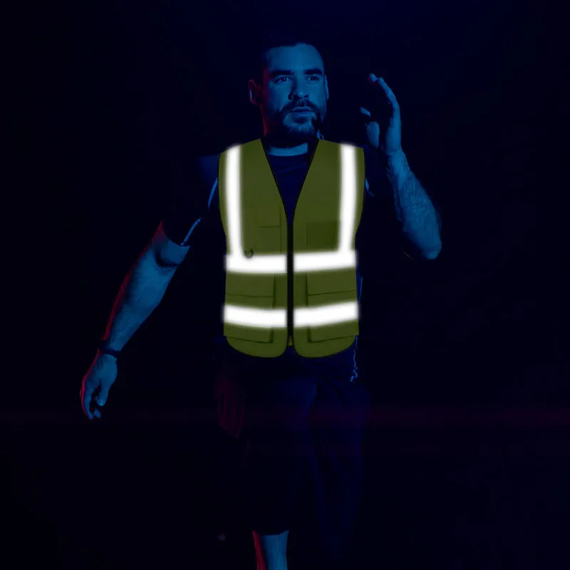 Reflective vest multi pockets for work(MJ-S11)