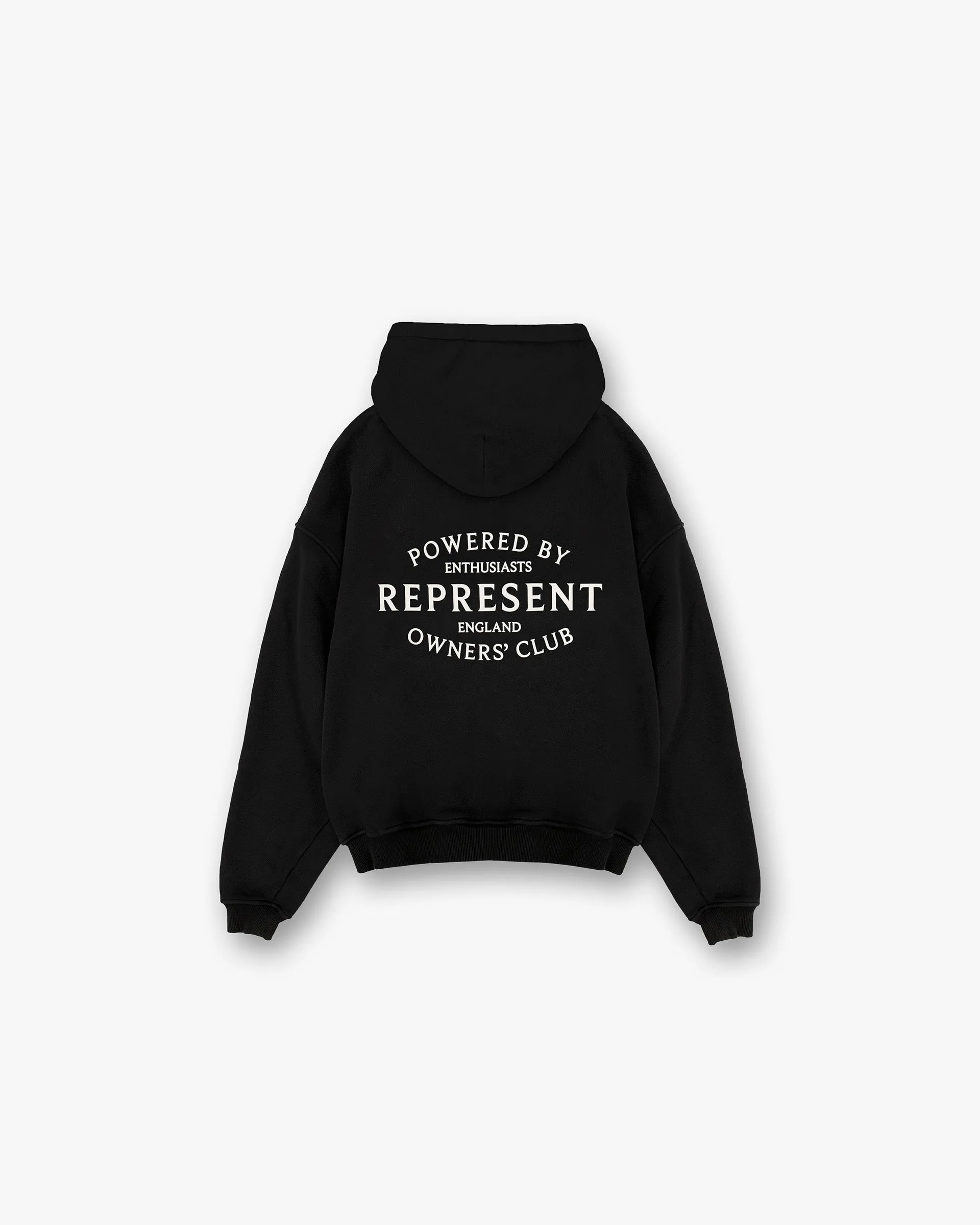 Represent Owners Club Stamp Zip Up Hoodie - Jet Black