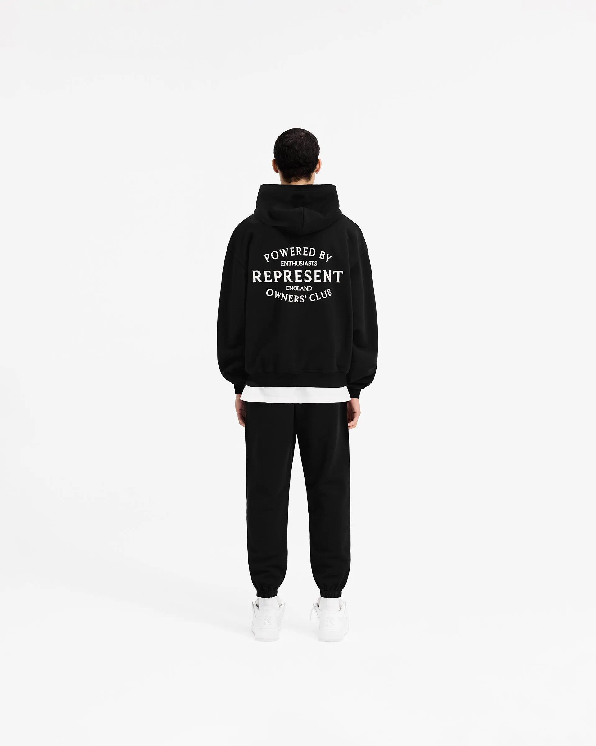 Represent Owners Club Stamp Zip Up Hoodie - Jet Black