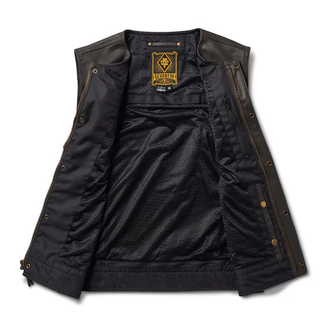 Roland Sands Design Temple 74 Vest Dark Brown / Ranger