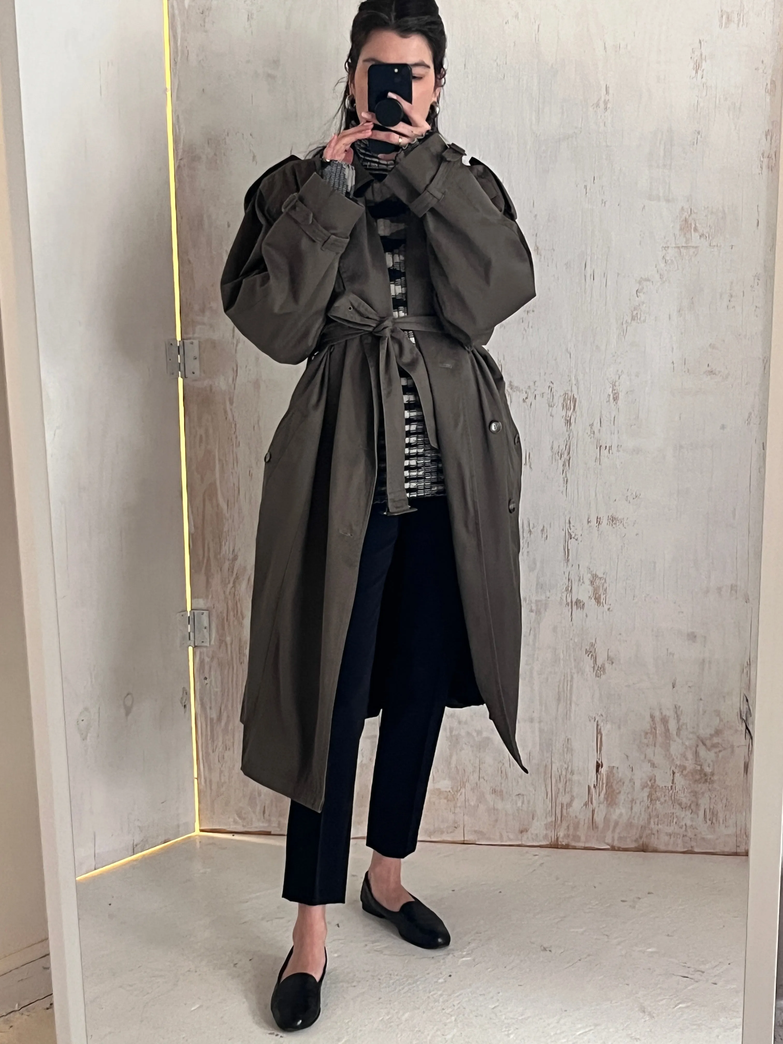 Saie Trench 8 Gray