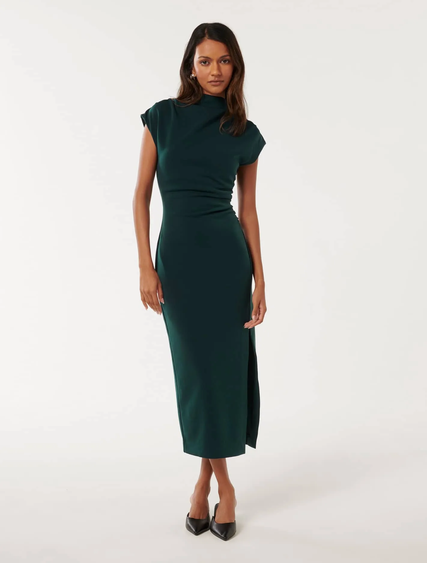 Samantha Petite Bodycon Midi Dress