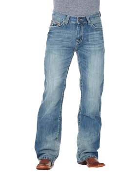 Sidran Men's Relaxed Fit Stonewash Jeans