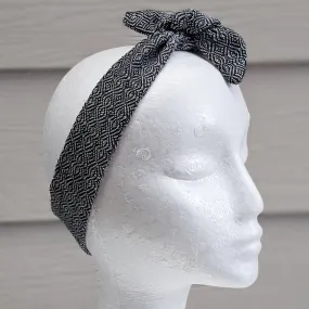 Silver Grey Handwoven Hair Scarf