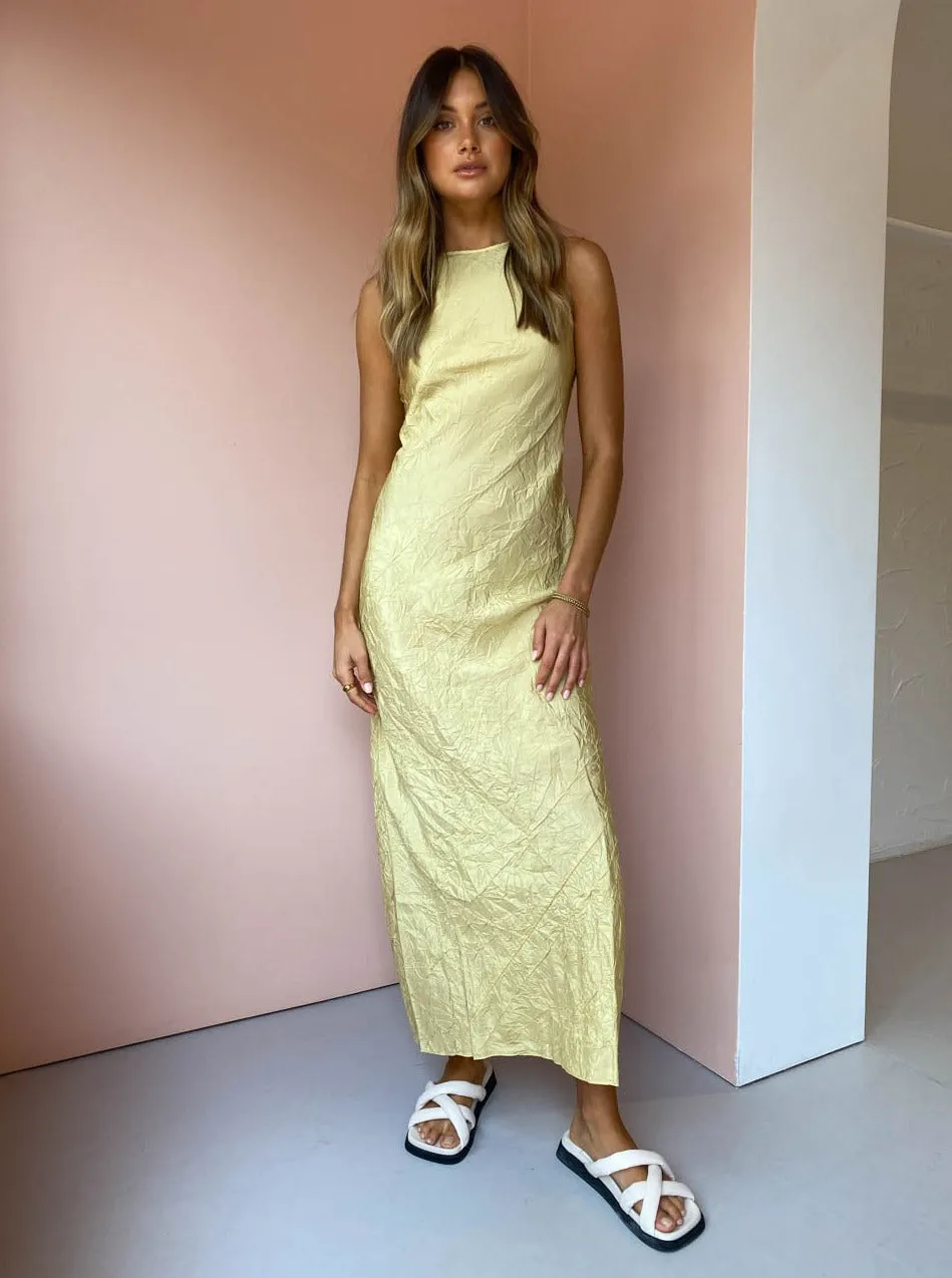 Sir Maev Slip Dress in Yellow