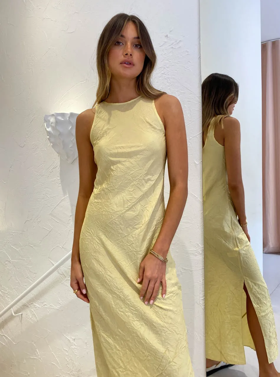 Sir Maev Slip Dress in Yellow