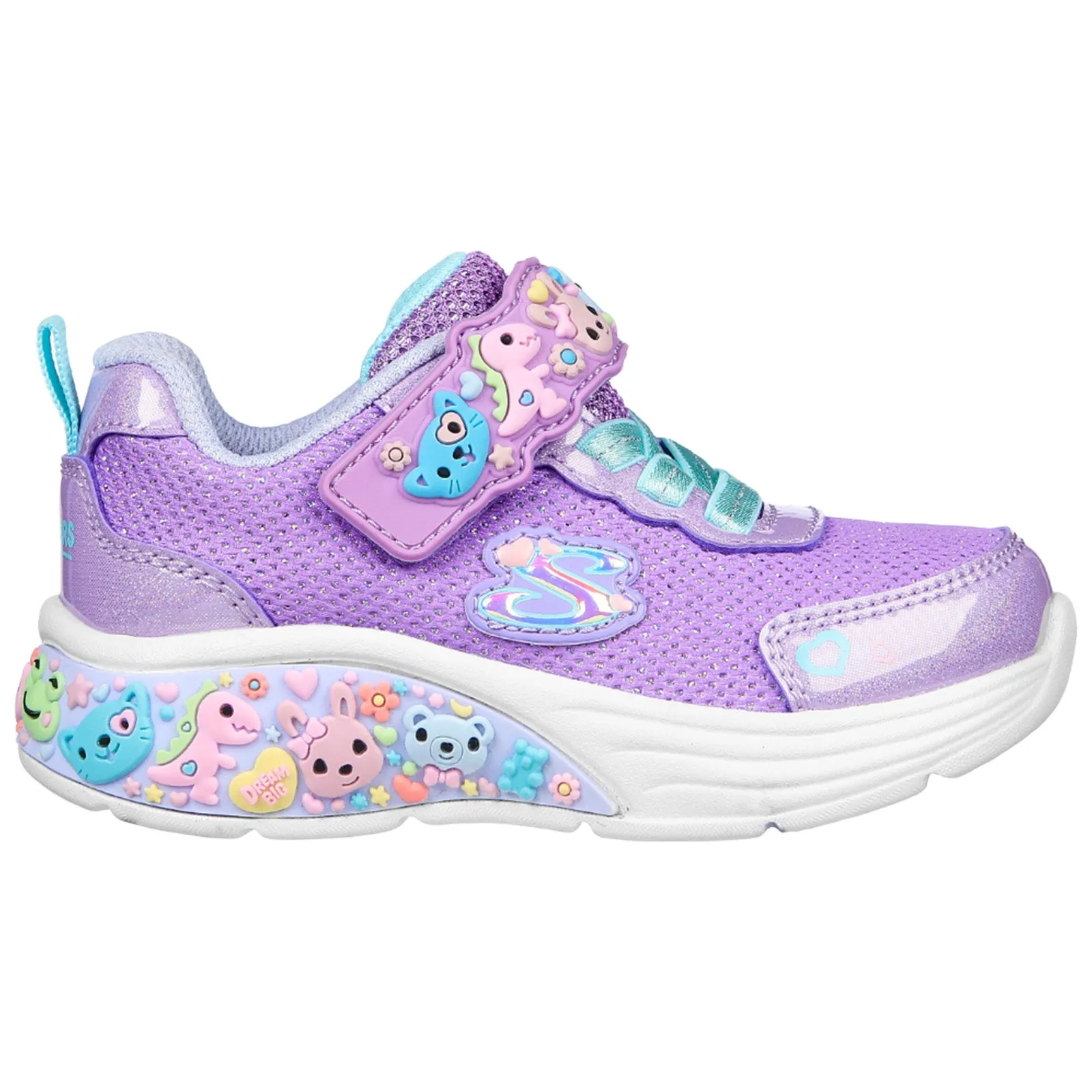 Skechers Infant My Dreamers Glitter Trainers 4K UK