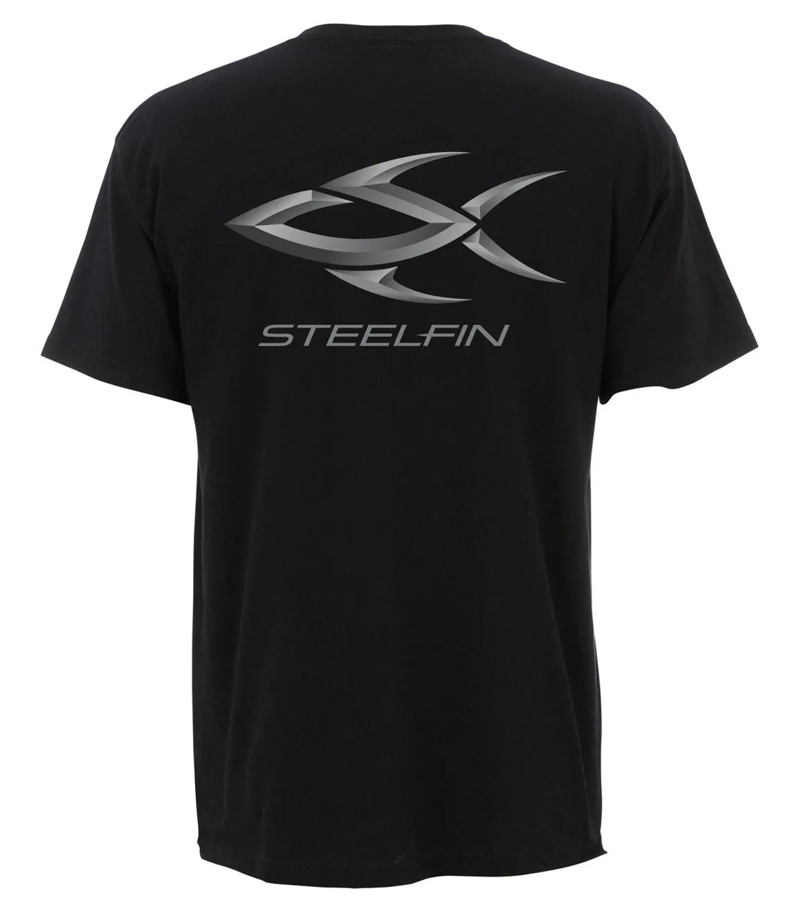 Steelfin Short Sleeve Logo Tee – Black