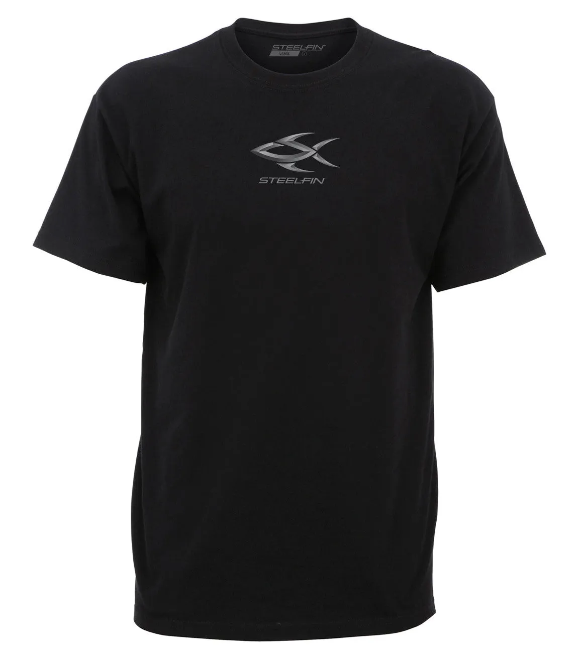 Steelfin Short Sleeve Logo Tee – Black