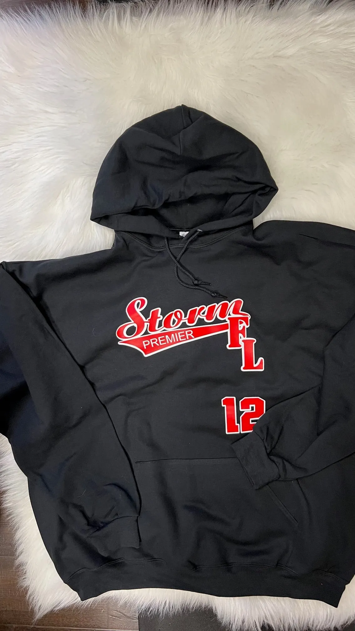 STORM PREMIER UNISEX HOODIE WITH 2 COLOR FRONT LOGO