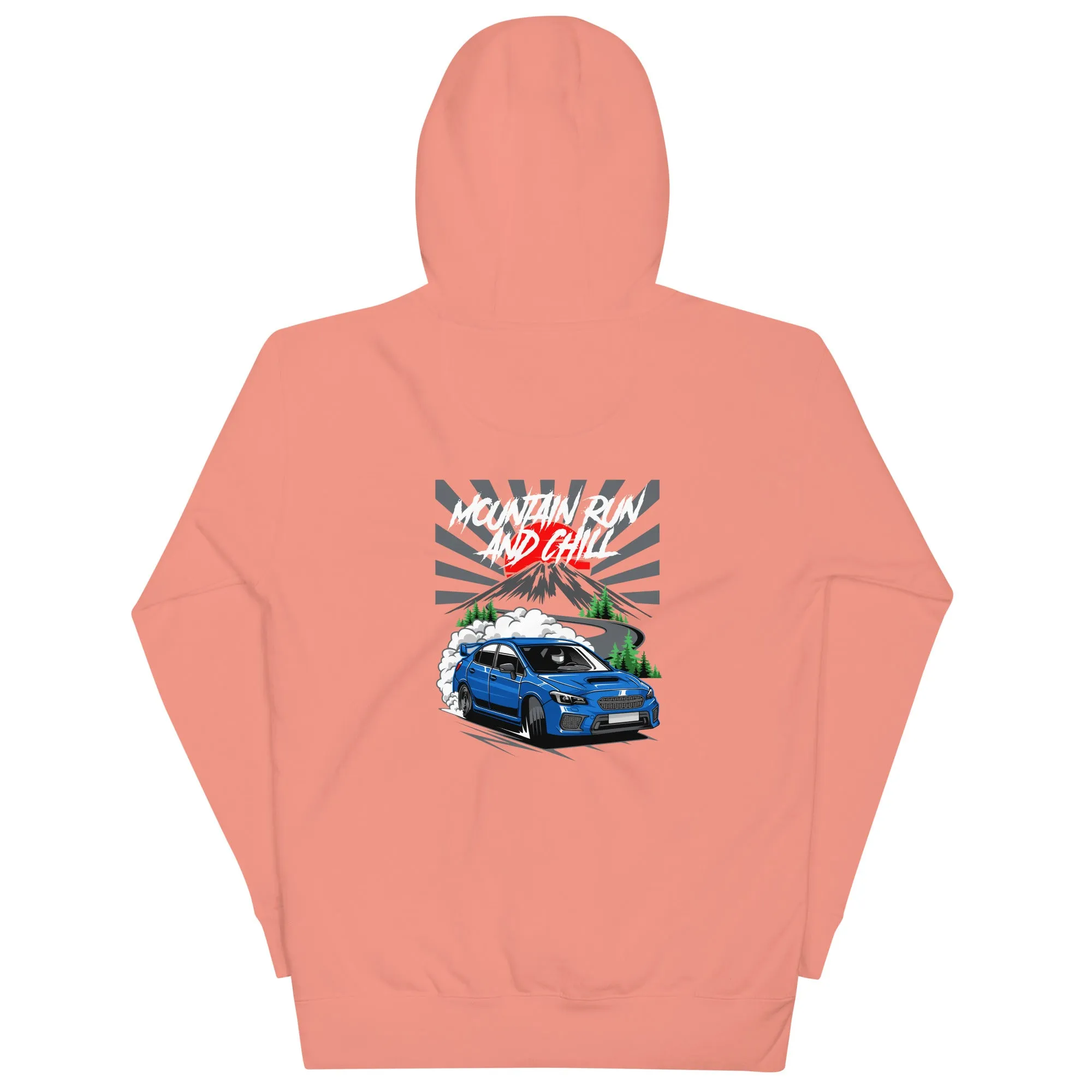 Subaru Mountain Run And Chill Premium Car Culture Hoodie