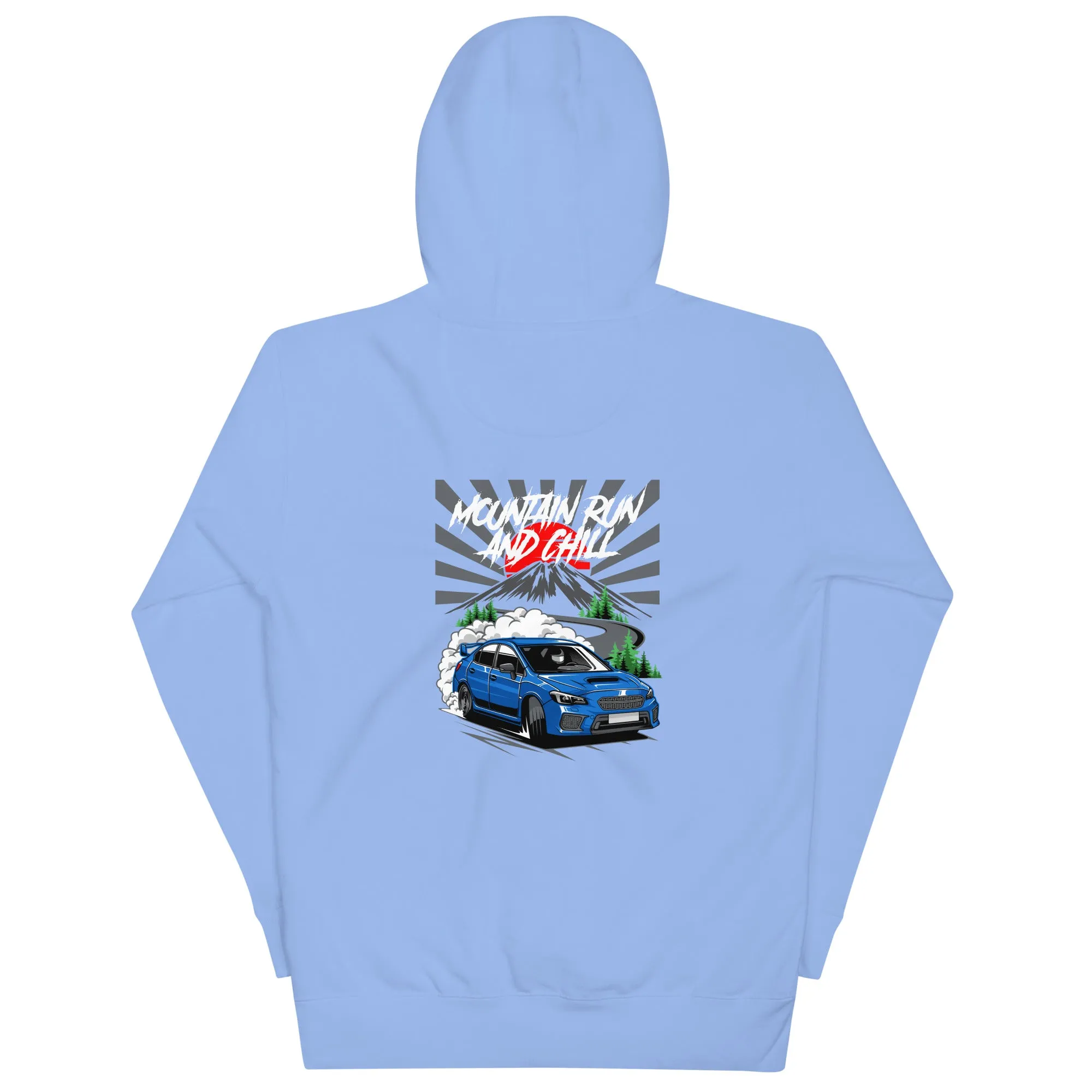 Subaru Mountain Run And Chill Premium Car Culture Hoodie