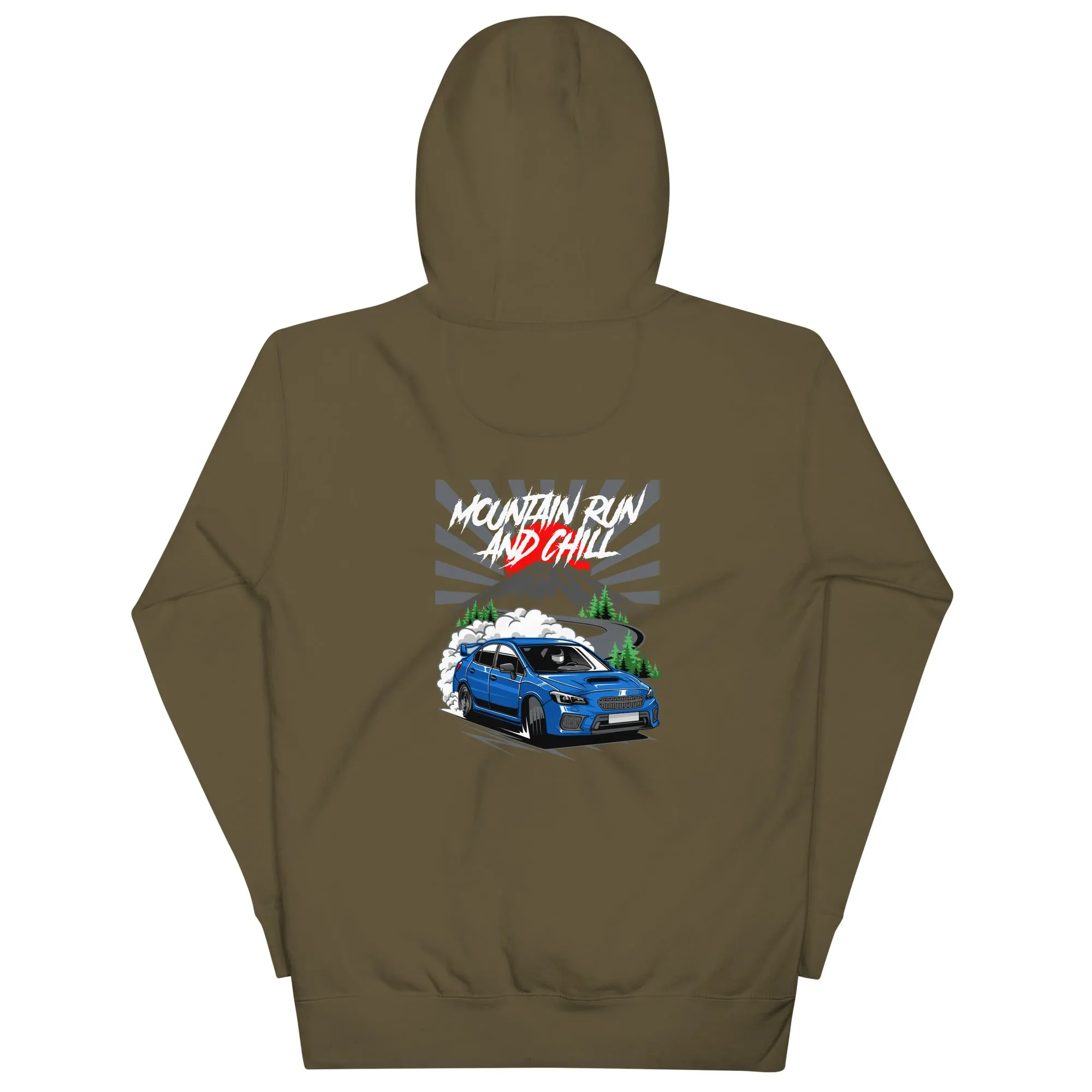 Subaru Mountain Run And Chill Premium Car Culture Hoodie