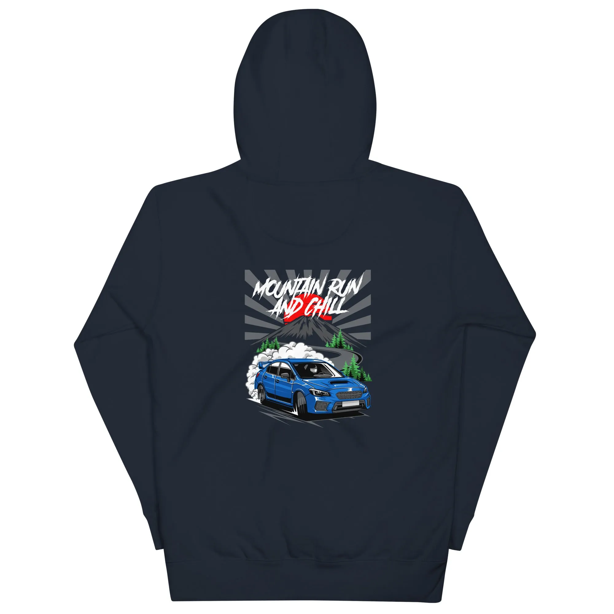 Subaru Mountain Run And Chill Premium Car Culture Hoodie