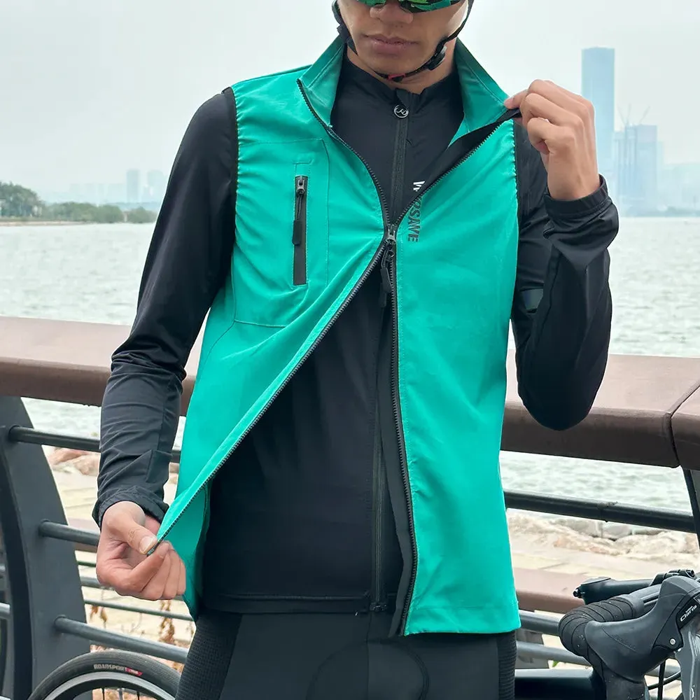 Summer Cycling Jacket Vest Bicycle Windshield Windproof Sleeveless For Men Bike Clothing Cut Wind Ultralight