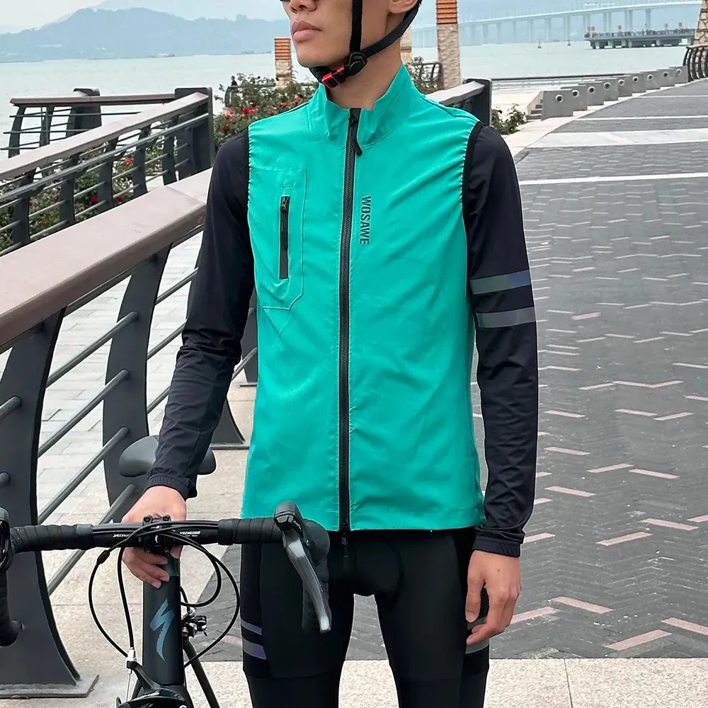 Summer Cycling Jacket Vest Bicycle Windshield Windproof Sleeveless For Men Bike Clothing Cut Wind Ultralight