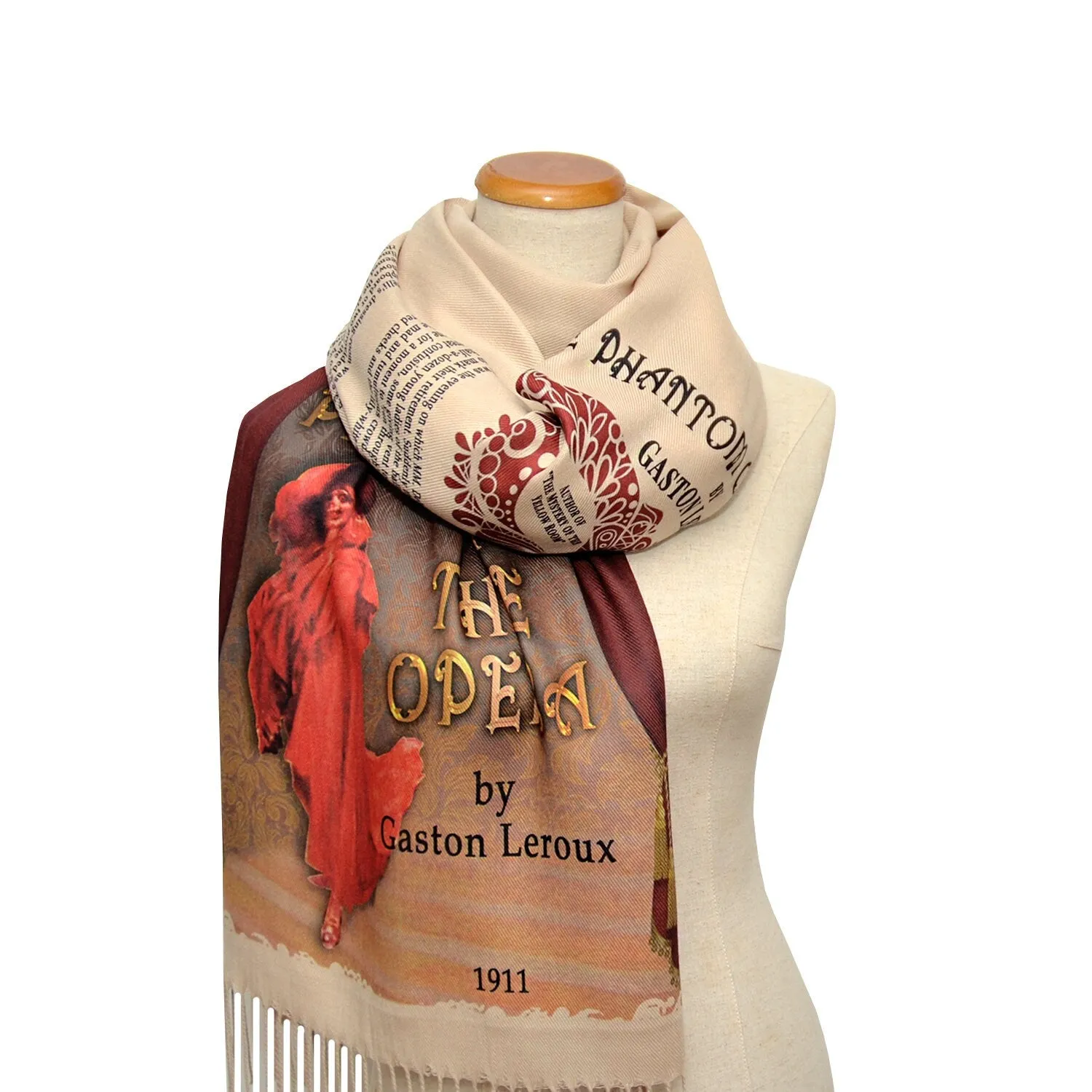 The Phantom of the Opera by Gaston Leroux Scarf Shawl Wrap (English version)