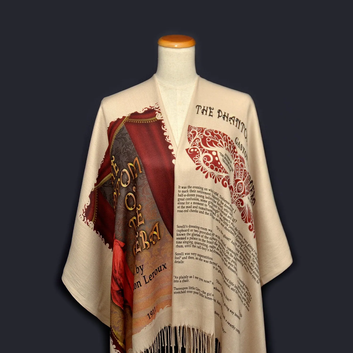 The Phantom of the Opera by Gaston Leroux Scarf Shawl Wrap (English version)