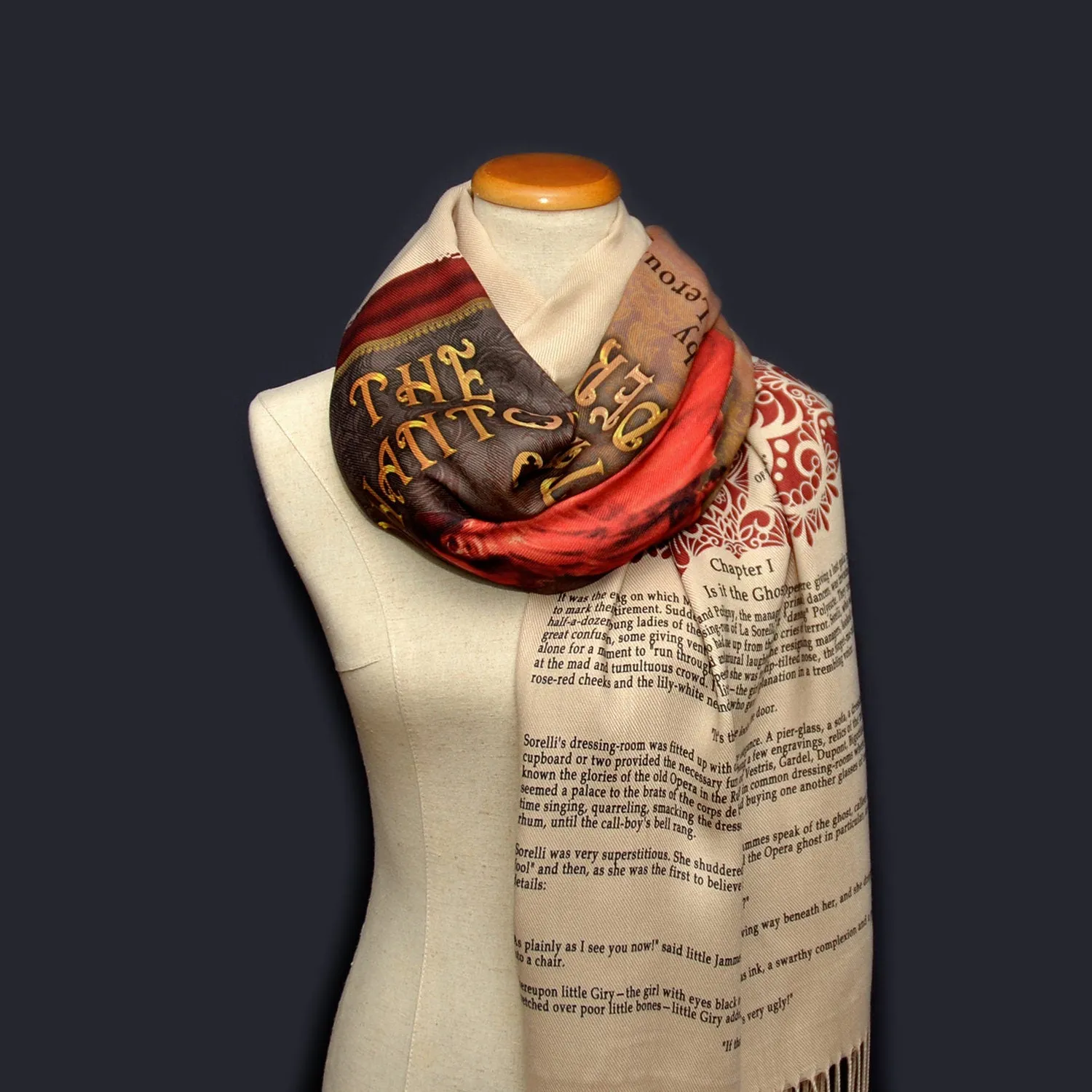 The Phantom of the Opera by Gaston Leroux Scarf Shawl Wrap (English version)