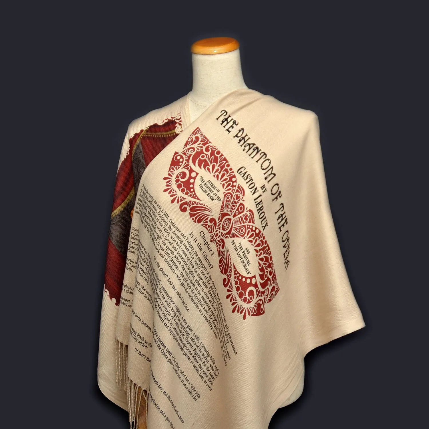 The Phantom of the Opera by Gaston Leroux Scarf Shawl Wrap (English version)