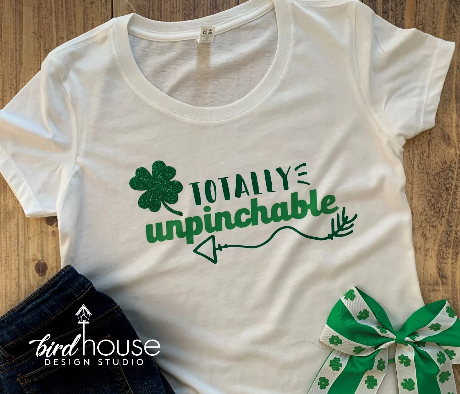 Totally Unpinchable, St. Patricks Day Shirt, Cute T-Shirt, Matte or Glitter