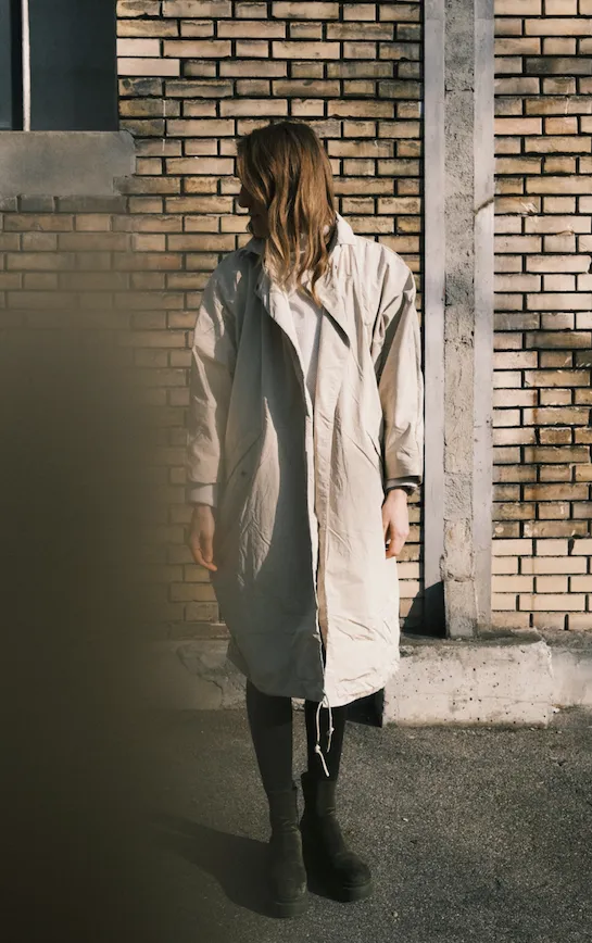 trench coat - miami - sand