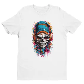 Urban Graffiti Skull Unisex Crewneck T-Shirt