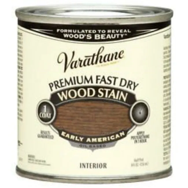 Varathane 262024 Premium Oil-Based Fast Dry Wood Stain, Early American, 1/2 Pt