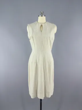 Vintage 1960s Silver Gold Dress