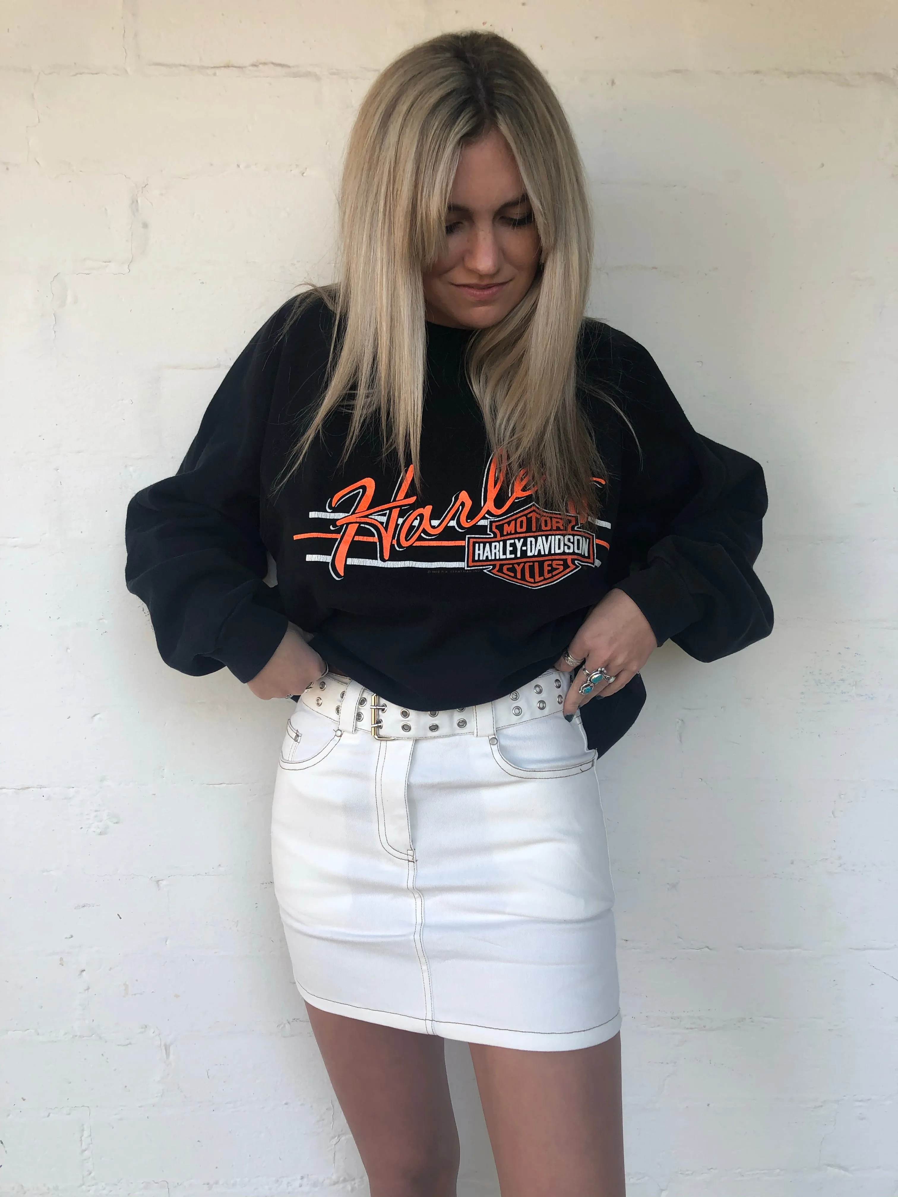 Vintage Oversized Harley Sweater