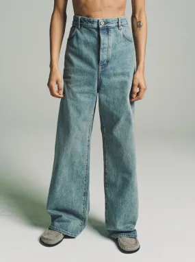 Washed Denim High Waisted Jeans