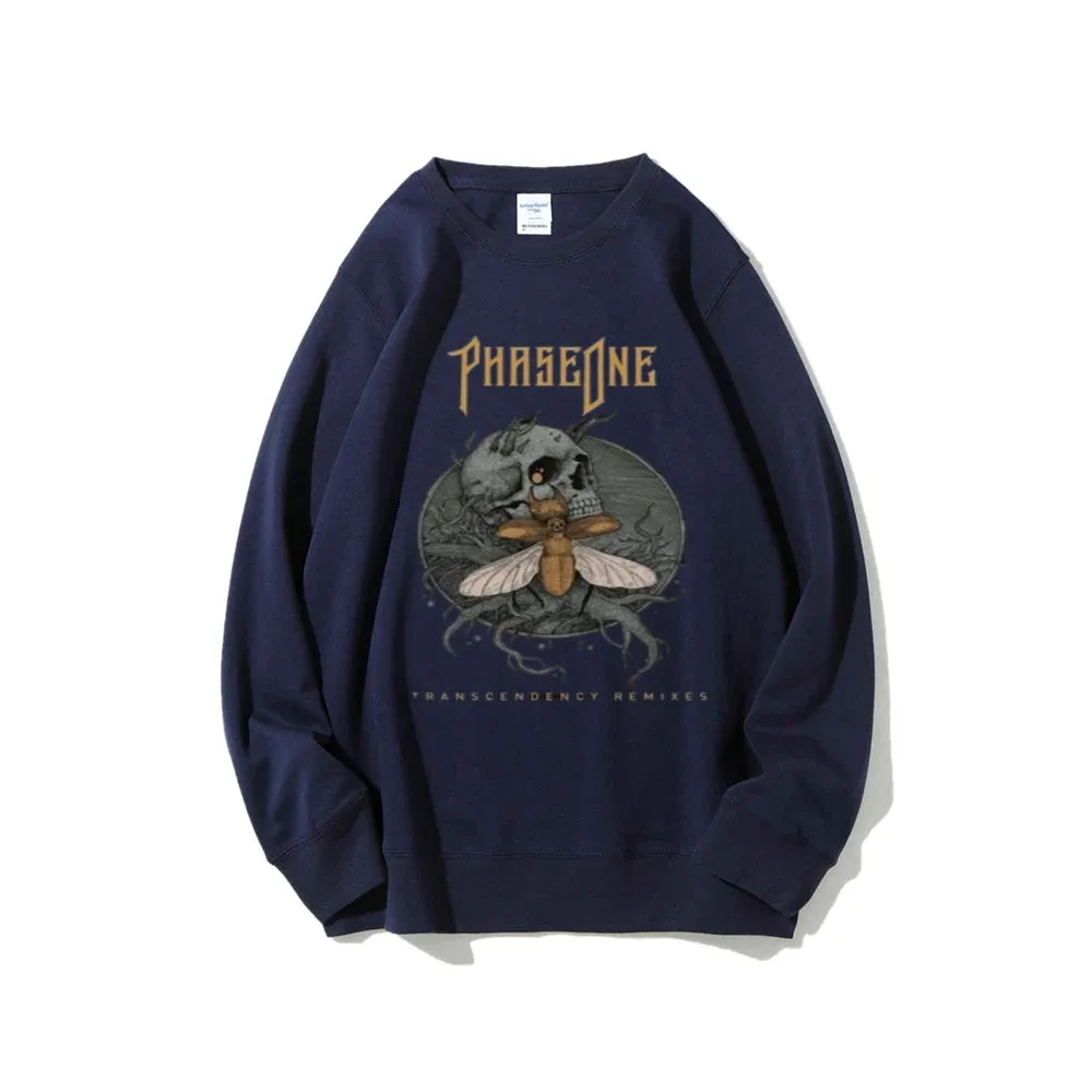 Women Vintage Bee Skull Graphic Sweatshirts