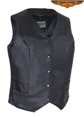 Women’s Black Concealed Gun Pocket Vest