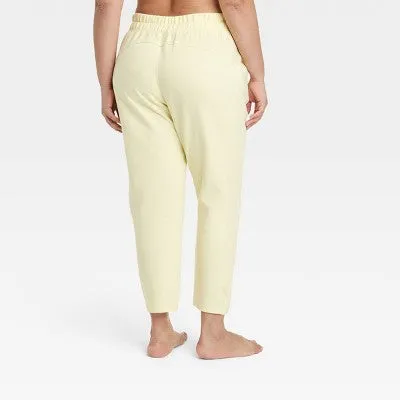 Women's Cozy Rib Straight Pants - All in Motion Vibrant Yellow XS