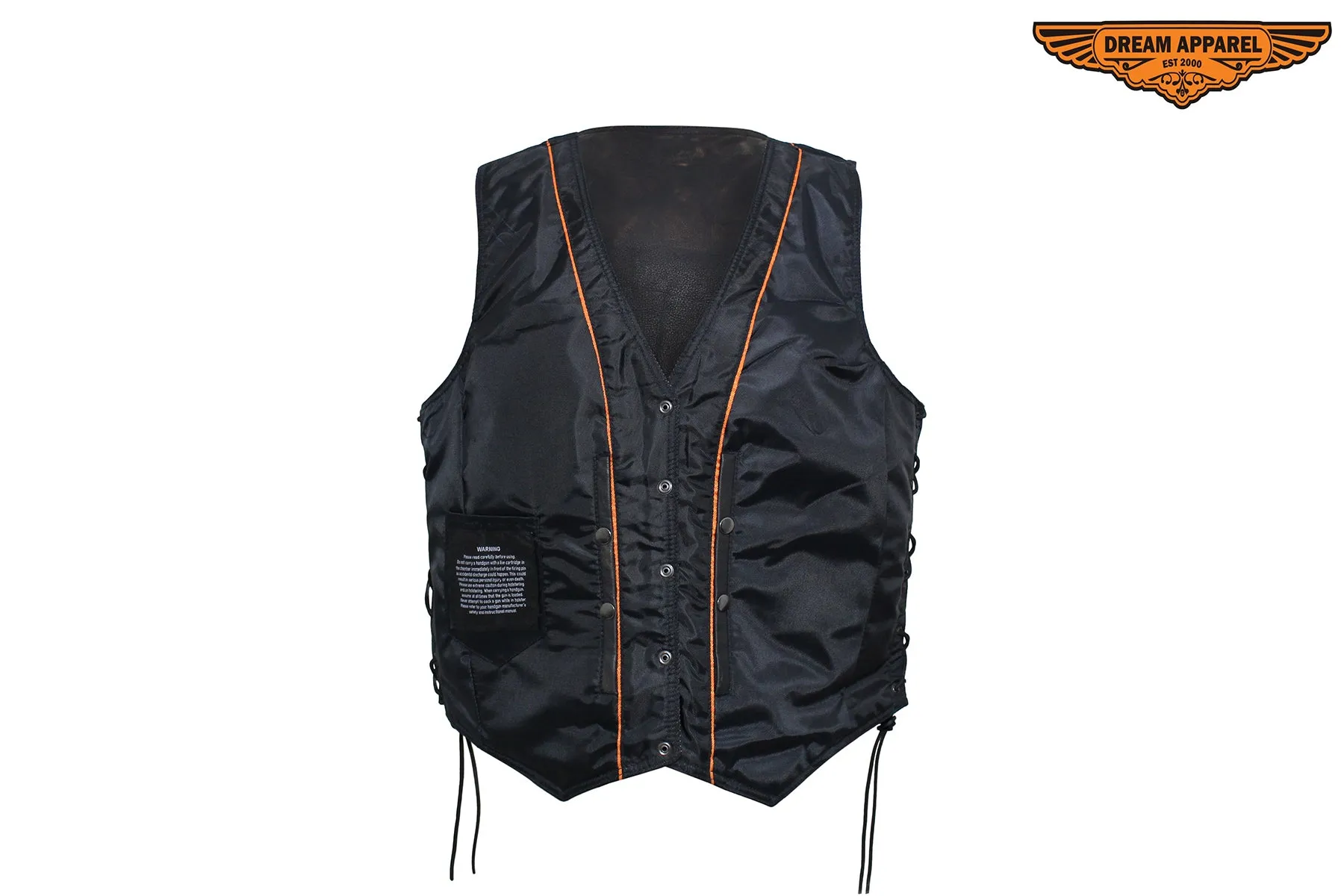 Womens Distressed Brown Naked Cowhide Leather Vest