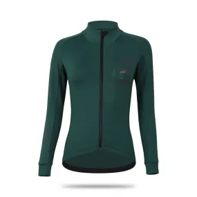 Women's Forest Green LS Thermal Jersey