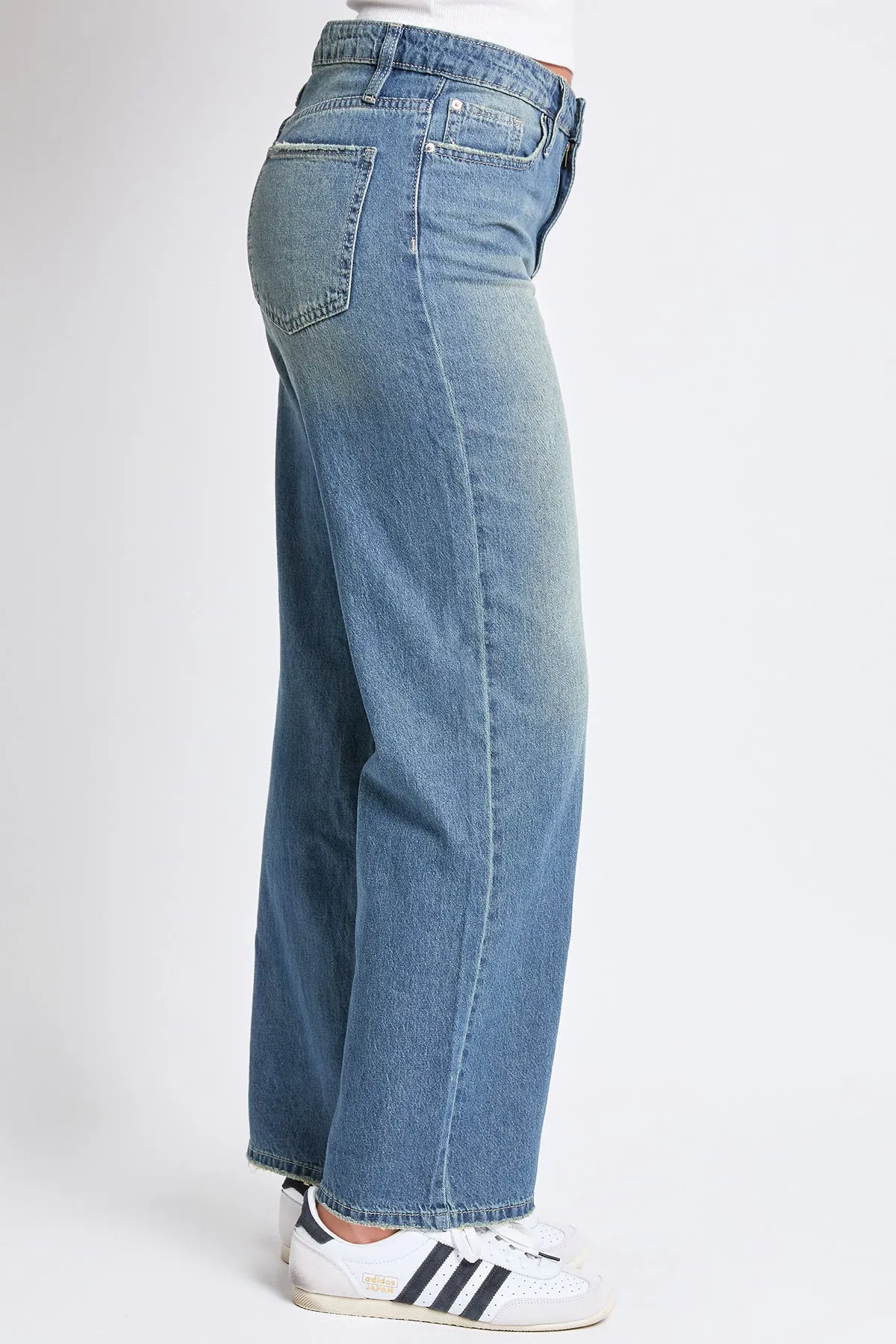 Women's Relaxed Fit Wide Leg Light Weight Rigid Denim Jeans