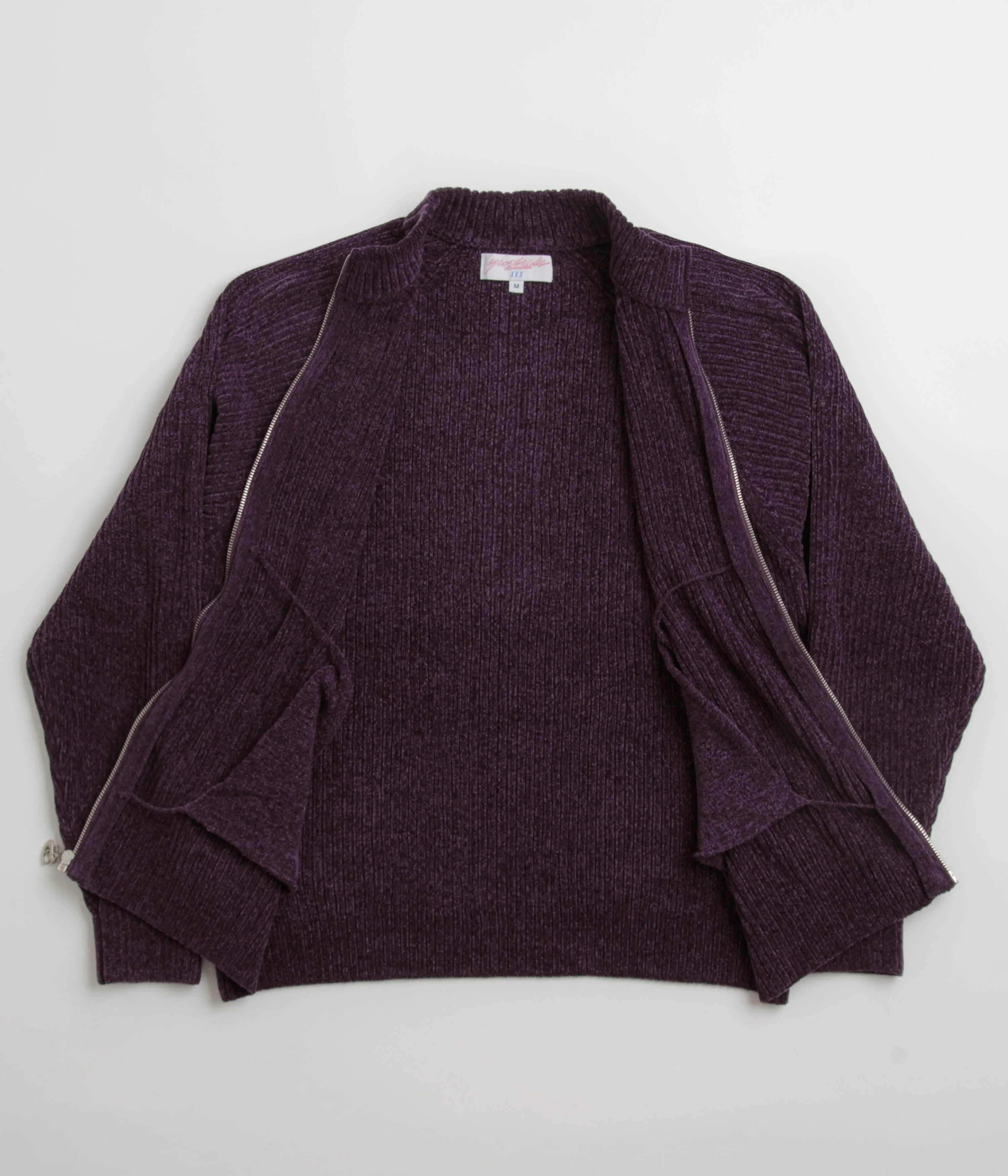 Yardsale Phantasy Chenille Full Zip Sweatshirt - Purple